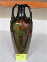 71) Louwelsa Weller 15" handled vase;