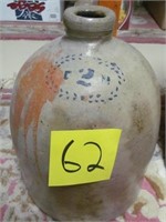 62) Salt glazed #2 jug;