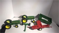 John Deere tractors metal toys