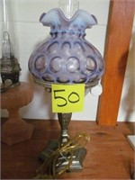 50) Coin Spot Amethyst table lamp;