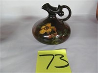 73) Louwelsa Weller 4.5" handled vase;