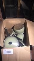 Pots and pans, fire place utensils, Indian