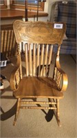 Wooden rocking chair