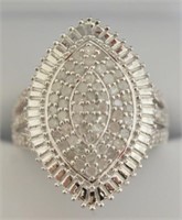 2 ct Diamond Modern Cluster Style Ring