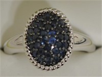1.8 ct Genuine Sapphire Cocktail Ring