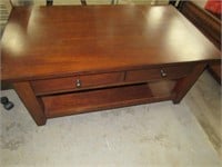 Large Coffee Table with Storage Drawers
