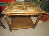 Coffee/End Table with Cane Bottom