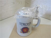 Stroh's Beer Stein with Lid  West Germany