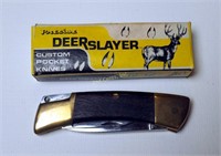 Vintage Deer Slayer Dual Blade Pocket Knife