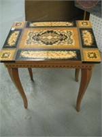 17" Inlaid Plant Stand