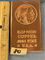 Half-pound copper ingot        (g 22)