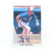 1990 LEAF Larry Walker ROOKIE Montreal Expose #325