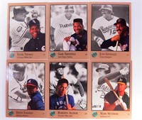 (6) 1992 Leaf STUDIO Baseball Trading Cards