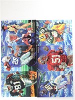 (6) 1995 FLEER TEAM NFL (1 thru 6) Set