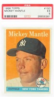 1958 TOPPS Mickey Mantle Card # 150-PSA Grade 5