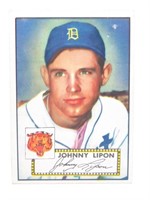 1952 TOPPS Johnny Lipon ROOKIE Card # 89