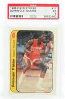 1986 FLEER Dominique Wilkins STICKER Card #11