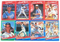 (8) 1989-'90 LEAF DONRUSS Baseball Trading Cards