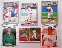 (6) '88-'89 FLEER Baseball Trading Cards