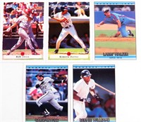 (5) 1991 LEAF / 1995 BEST Baseball Trading Cards