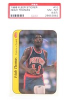 1986 FLEER Isiah Thomas STICKER Card-PSA Graded