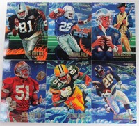 1995 FLEER Team NFL Football  (1 thru 6) Card Set