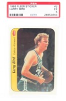 1986 FLEER Larry Bird STICKER Card PSA 5