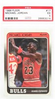 1988 FLEER Michael Jordan Card#17 PSA Graded 5 EX