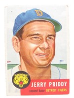 1953 TOPPS Jerry Priddy Baseball Card # 113