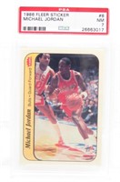 1986 FLEER Michael Jordan STICKERS-PSA Graded