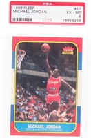 1986 FLEER Michael Jordan PSA 6 Card #57 of 132