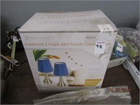 VALENCIA 2 PACK MINI TOUCH TABLE LAMPS