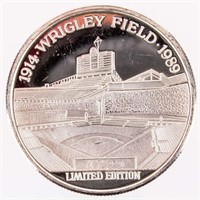 Coin 1 Ounce .999 Fine Silver Wrigley Field 1989