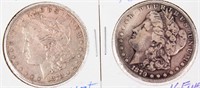 Coin 2 Morgan Silver Dollar 1878-S, 1879-S