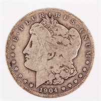 Coin 1904-S  Morgan Silver Dollar Very Good