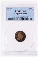 Coin 1837 Capped Bust Dime PCGS G04