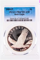 Coin 2008-P Bald Eagle One Dollar Proof PCGS