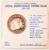 Coin Seventh Cavalry Souvenir Dollar 1975