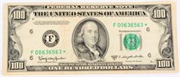 Coin $100 Federal Reserve Star Note 1950D