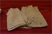 (8) Cloth Money Bags w/no printing