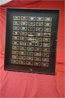 Framed Set of Ogden's Cigarette Cards