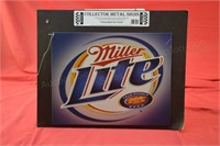 Miller Lite Metal Beer Sign