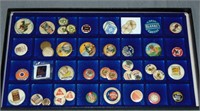 Spectacular Coffee Pin Back Button Lot.