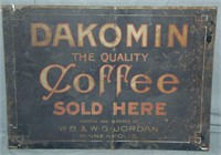 Dakomin Coffee Tin Sign.
