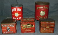 White Swan Coffee Lot  of Five Different.