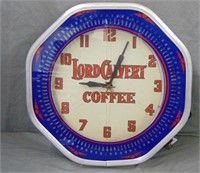 Lord Calvert Coffee Neon Clock.