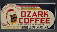 Ozark Coffee Tin Advertising Sign.