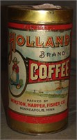 Scarce Holland Brand Coffee. Three Pound Tin.