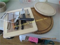 10pcs: Cutting Board, Cheese Board, Potato Peelers