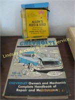 2 pcs: Hardback book "Fix Your Chevrolet" by